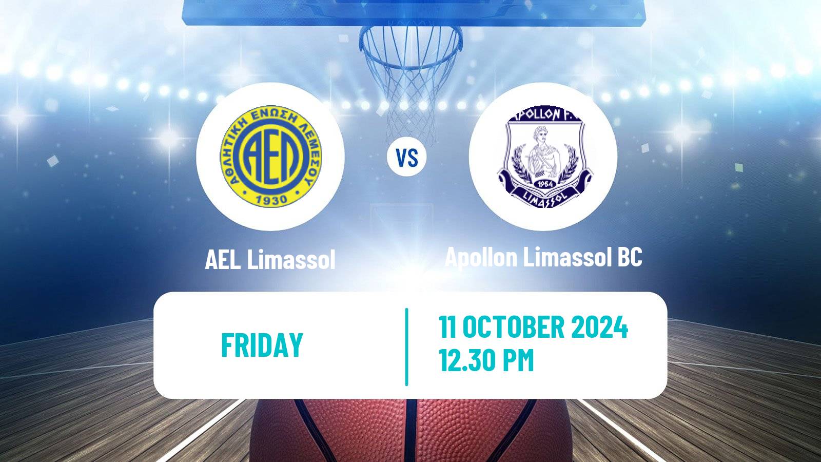 Basketball Cypriot Division A Basketball AEL Limassol - Apollon Limassol BC