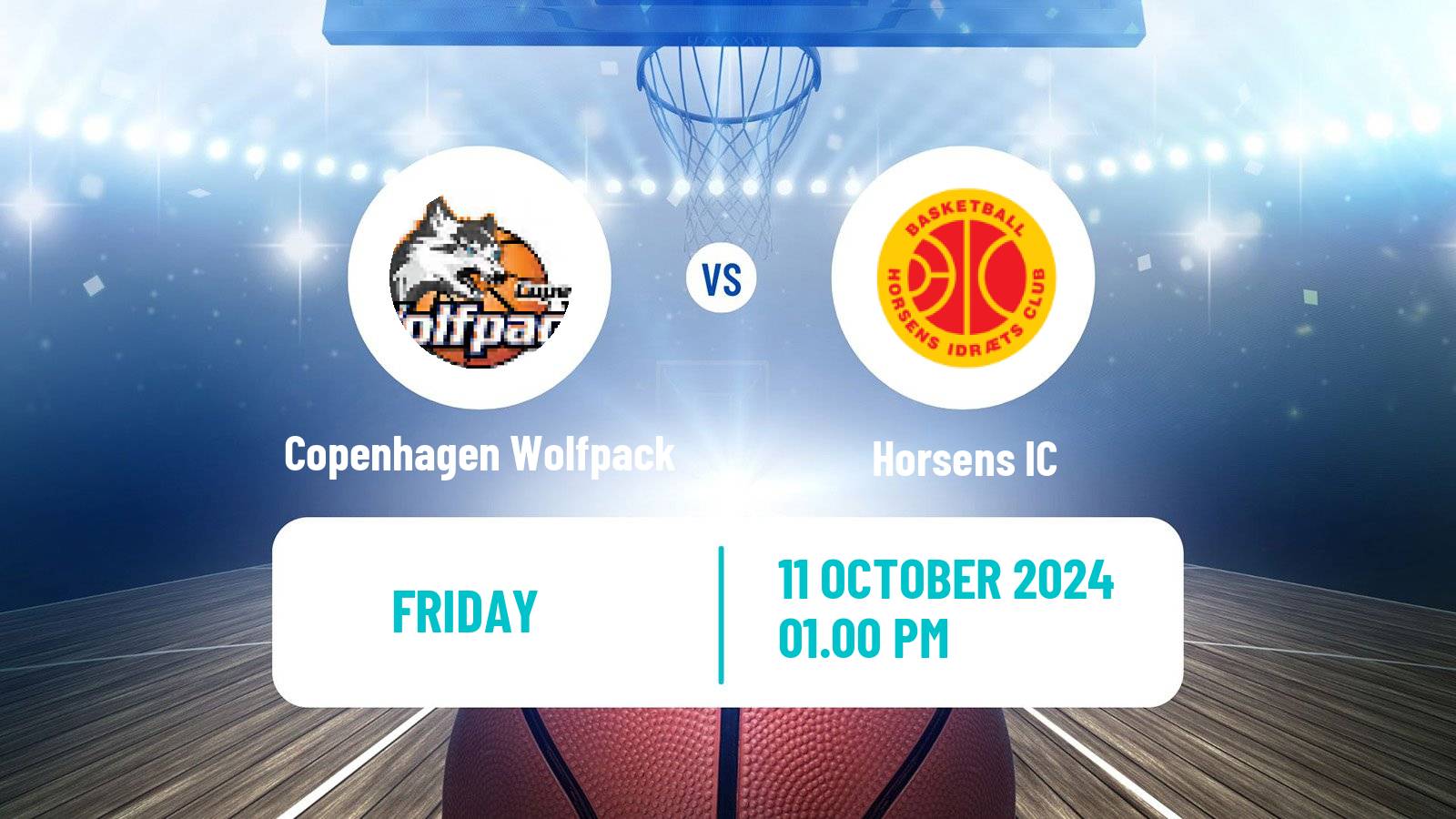 Basketball Danish Basketligaen Copenhagen Wolfpack - Horsens