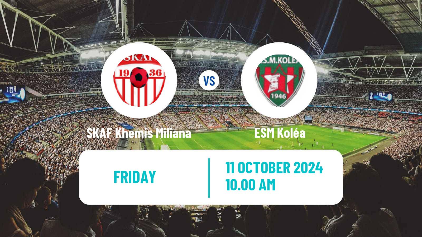 Soccer Algerian Ligue 2 SKAF Khemis Miliana - Koléa