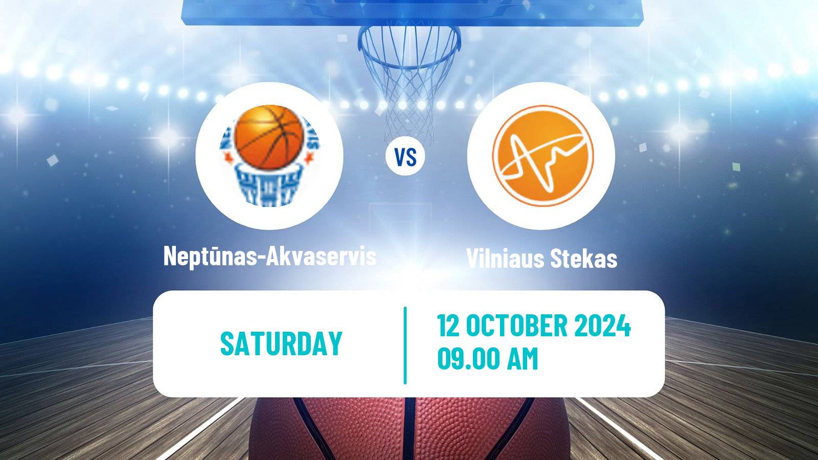 Basketball Lietuvos NKL Neptūnas-Akvaservis - Vilniaus Stekas