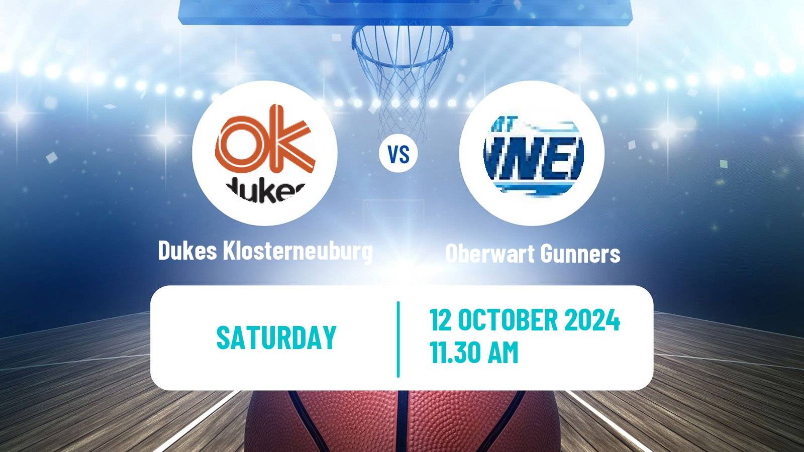 Basketball Austrian Superliga Basketball Dukes Klosterneuburg - Oberwart Gunners