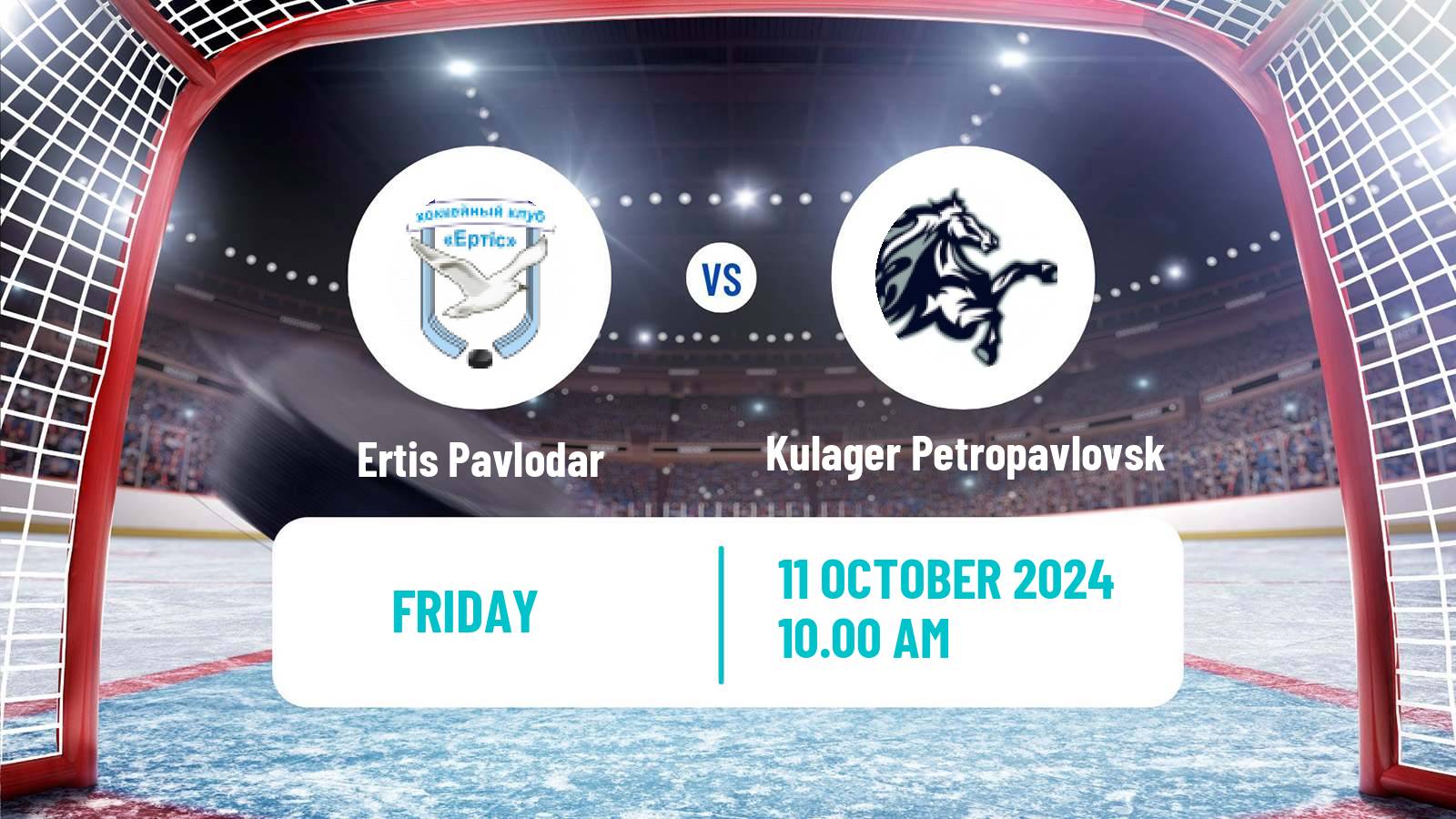 Hockey Kazakh Ice Hockey Championship Ertis Pavlodar - Kulager Petropavlovsk