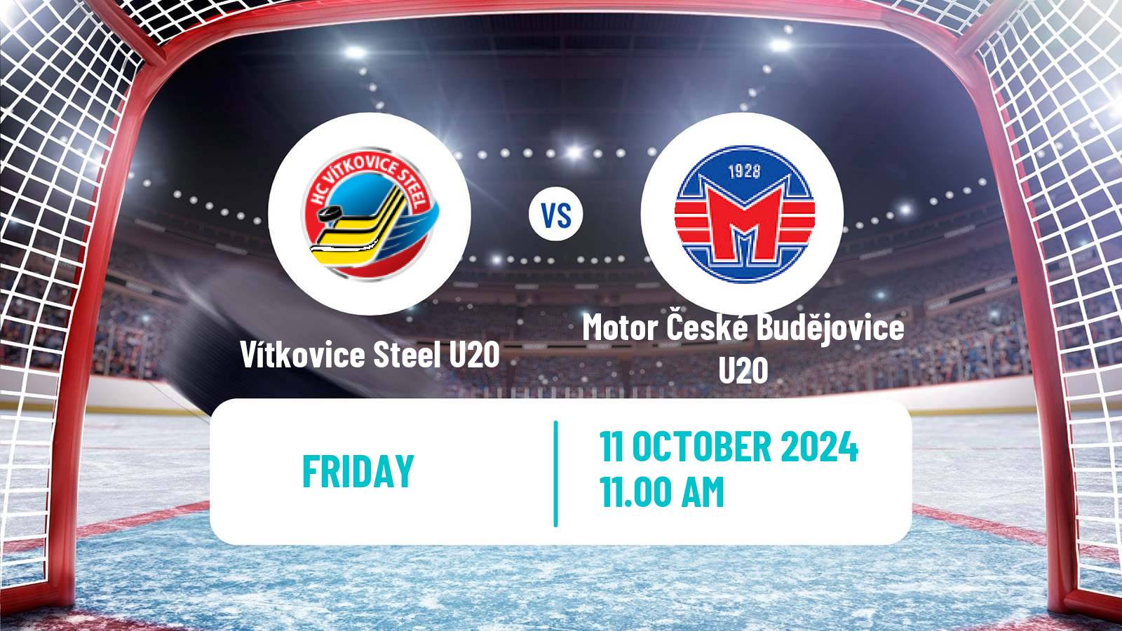 Hockey Czech ELJ Vítkovice Steel U20 - Motor České Budějovice U20