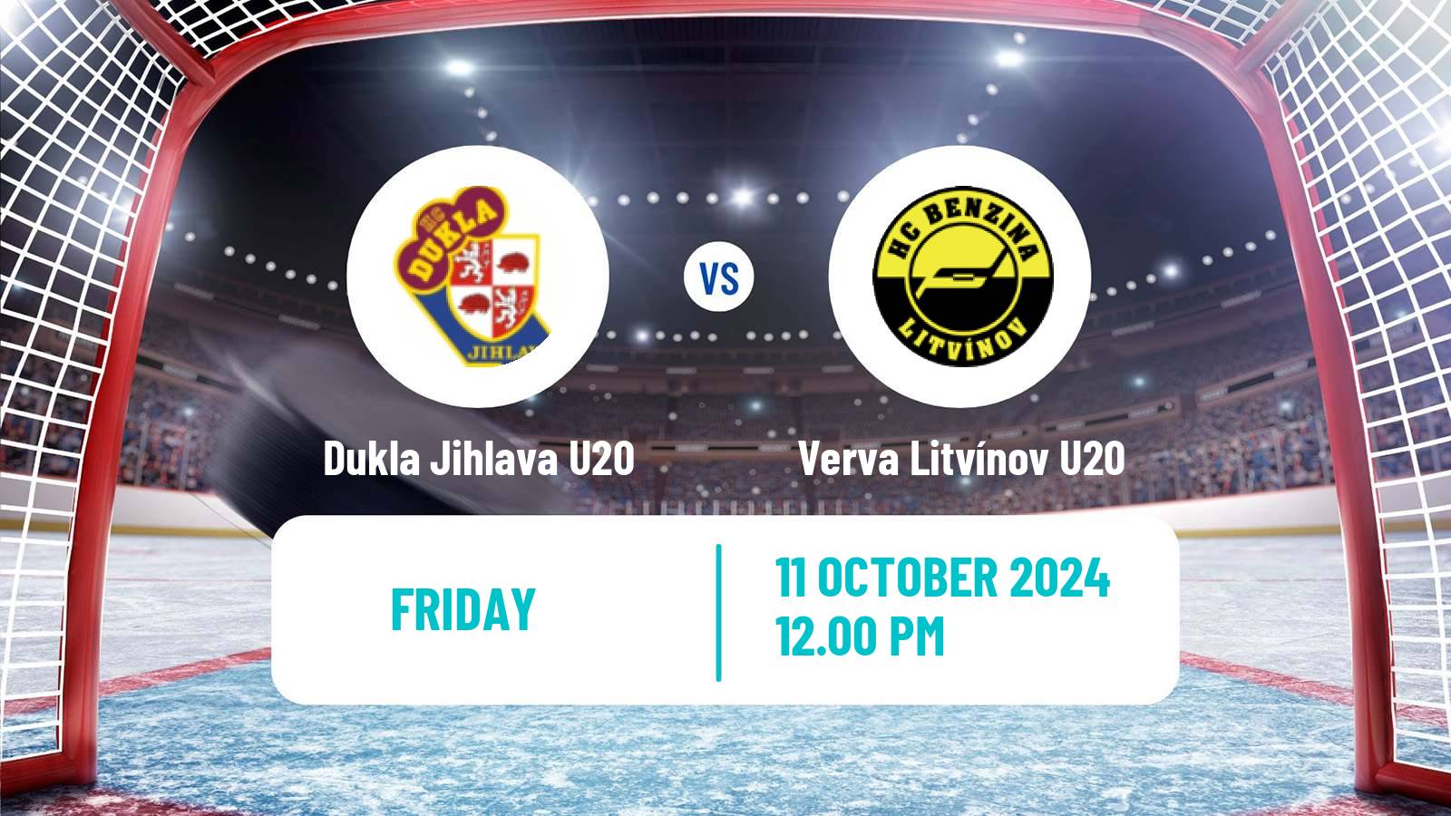 Hockey Czech ELJ Dukla Jihlava U20 - Verva Litvínov U20