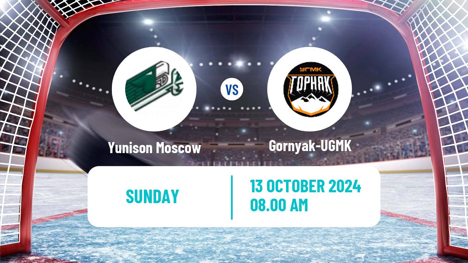 Hockey VHL Yunison Moscow - Gornyak-UGMK