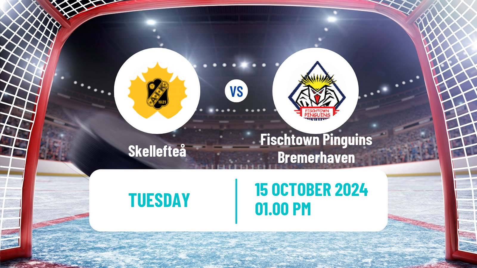 Hockey Champions League Ice Hockey Skellefteå - Fischtown Pinguins Bremerhaven