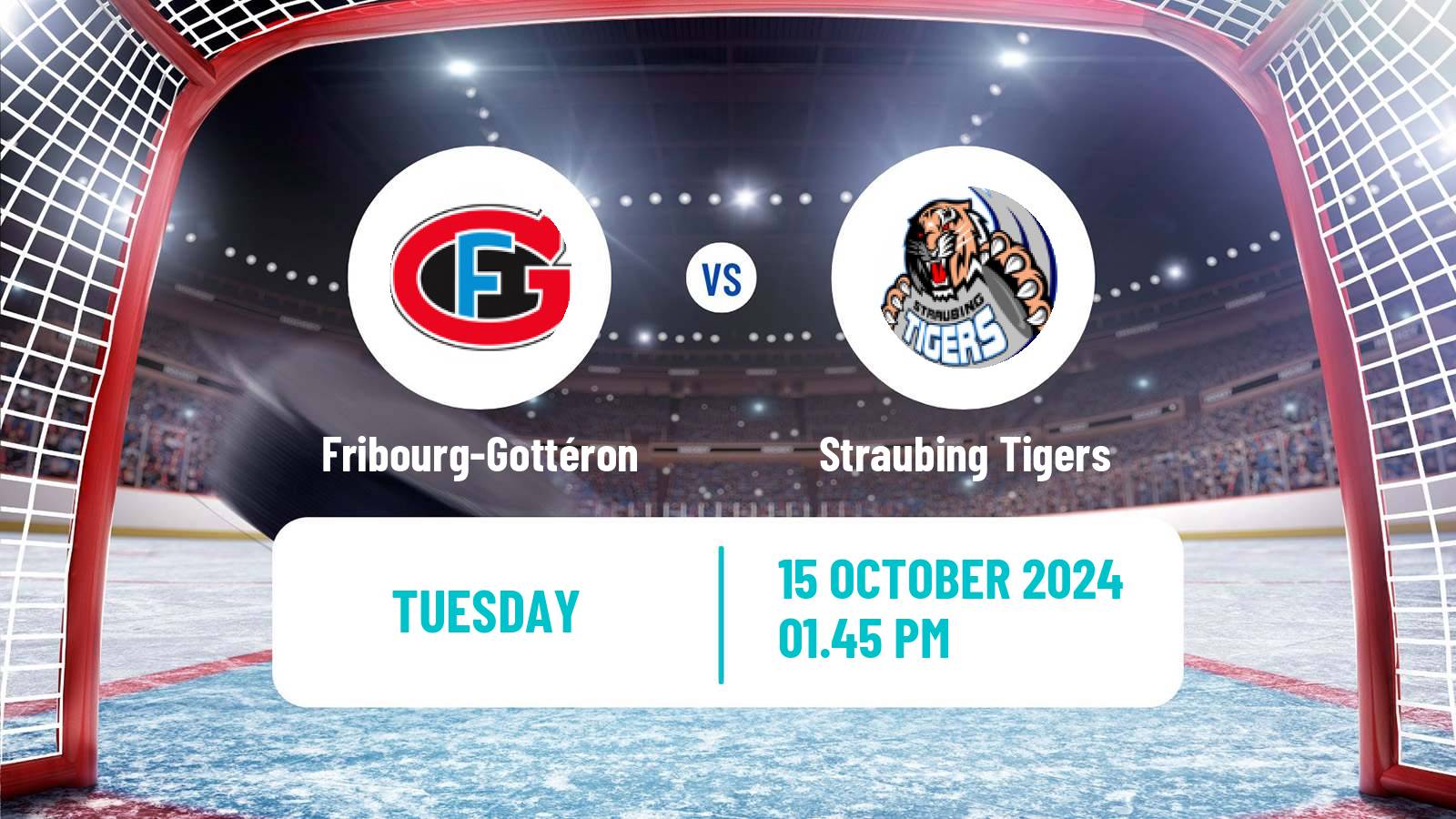 Hockey Champions League Ice Hockey Fribourg-Gottéron - Straubing Tigers