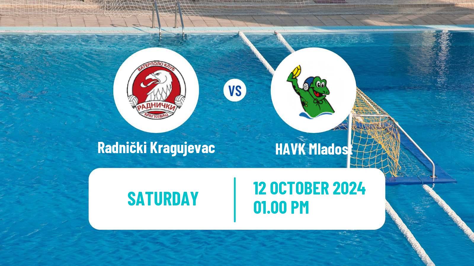 Water polo Regional League Water Polo Radnički Kragujevac - HAVK Mladost