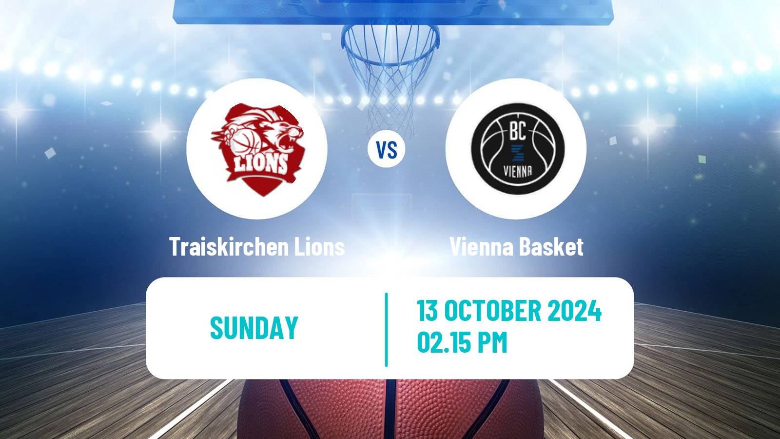 Basketball Austrian Superliga Basketball Traiskirchen Lions - Vienna Basket