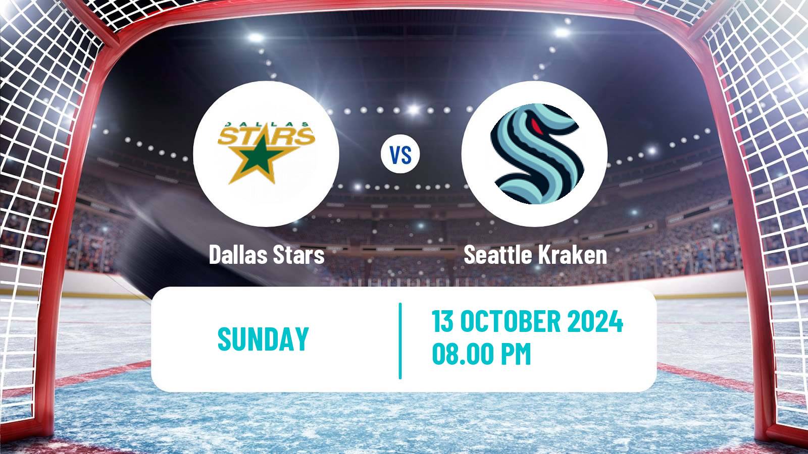 Hockey NHL Dallas Stars - Seattle Kraken