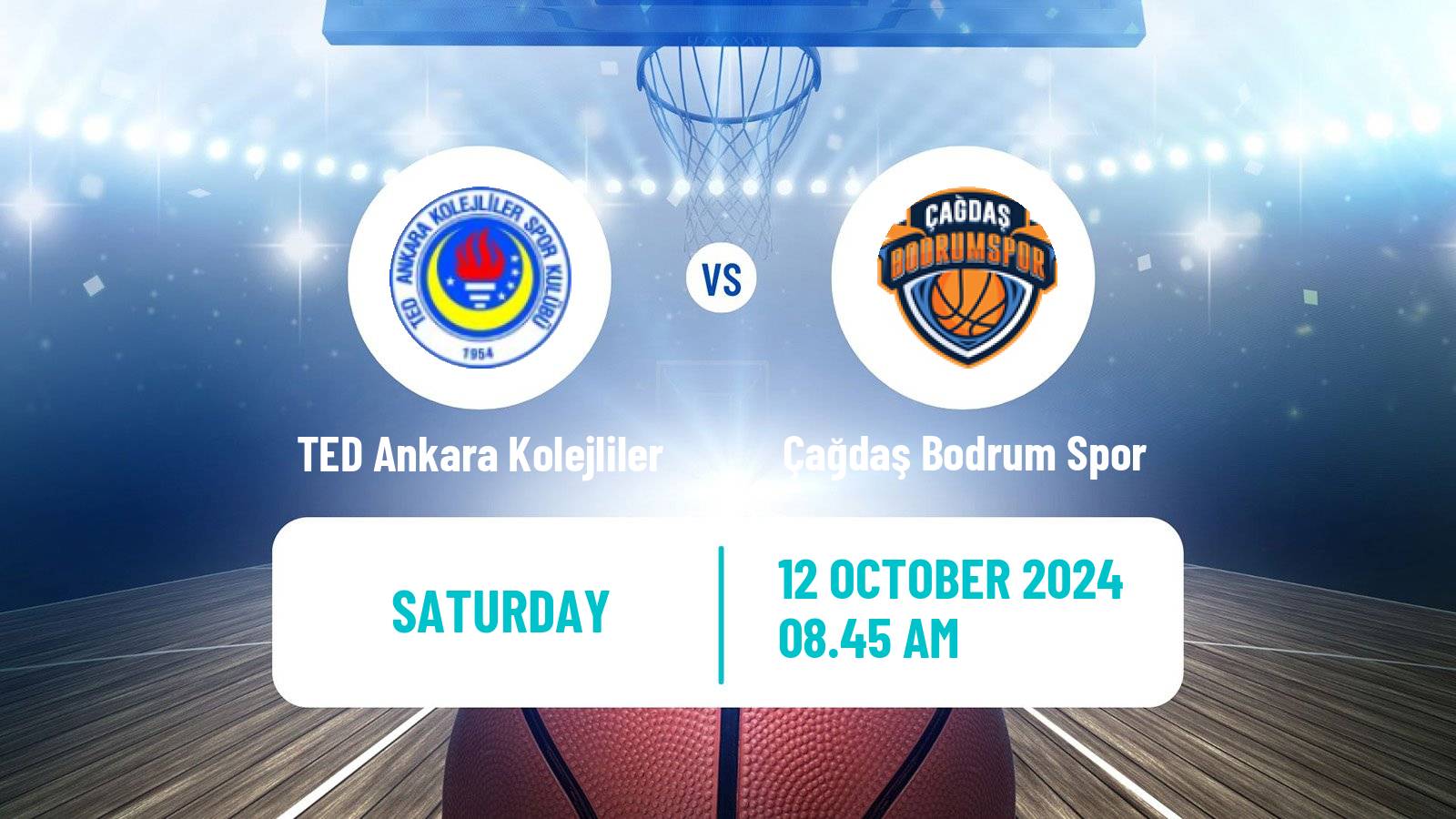 Basketball Turkish TBL TED Ankara Kolejliler - Çağdaş Bodrum Spor