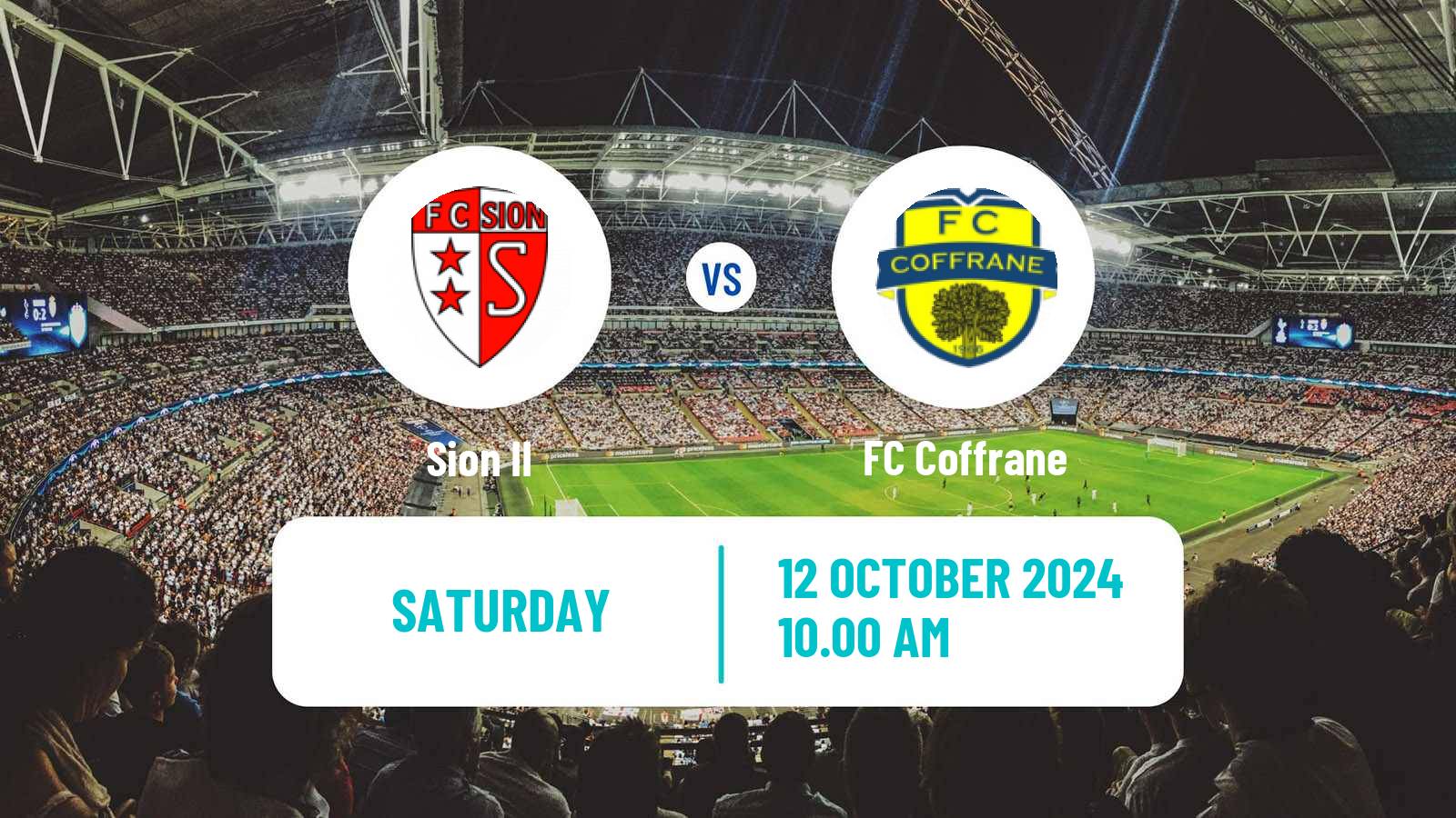 Soccer Swiss 1 Liga Classic Group 1 Sion II - Coffrane