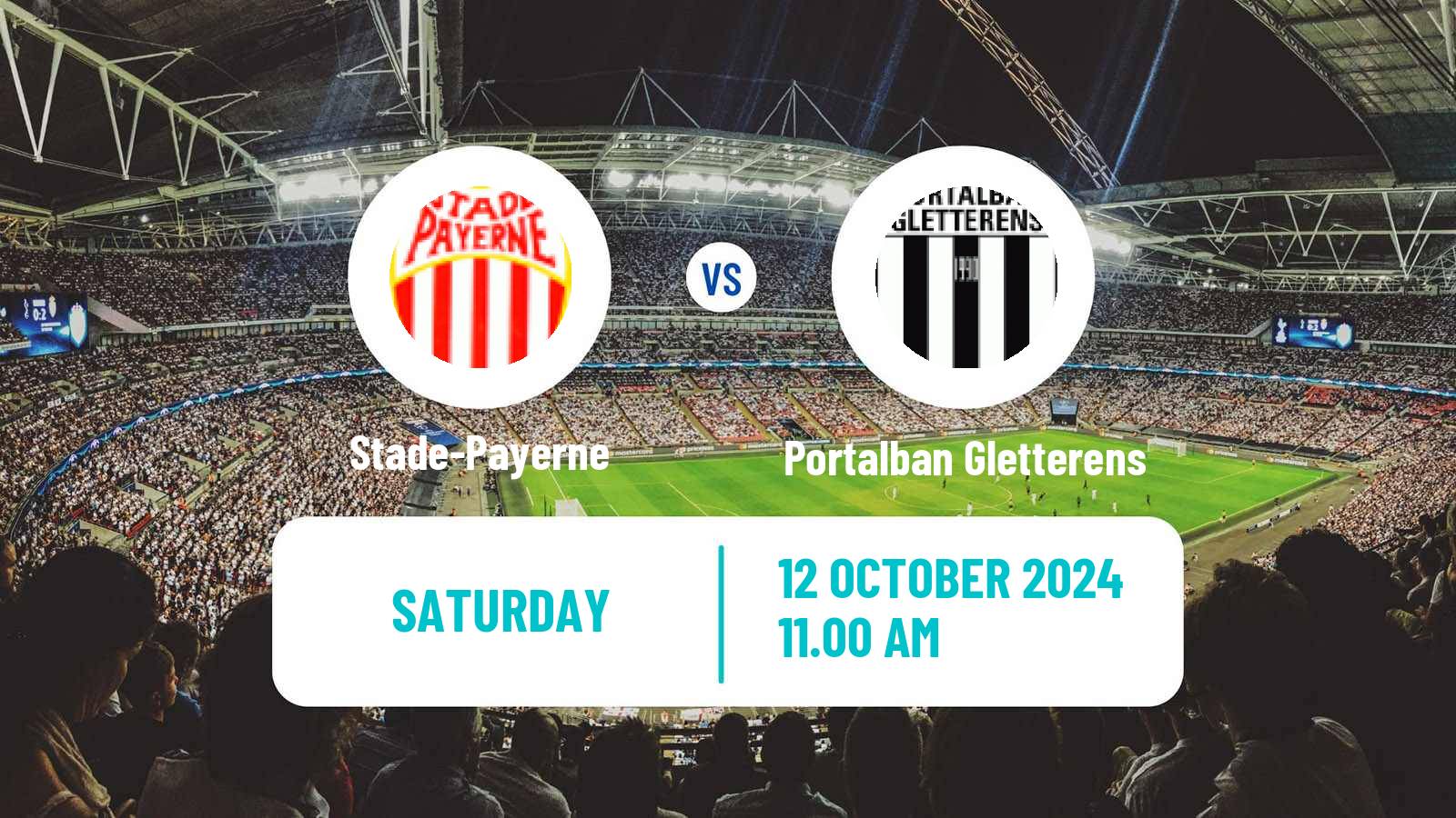 Soccer Swiss 1 Liga Classic Group 1 Stade-Payerne - Portalban Gletterens