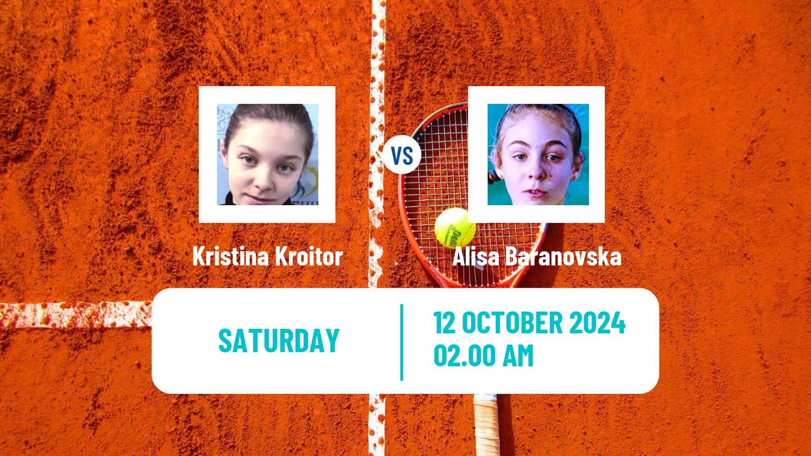 Tennis ITF W15 Tsaghkadzor Women Kristina Kroitor - Alisa Baranovska