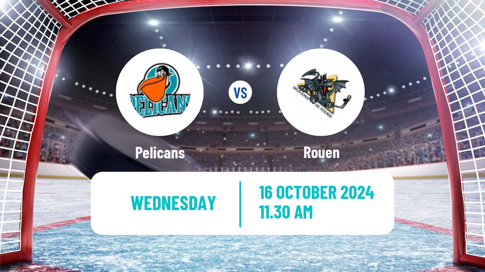 Hockey Champions League Ice Hockey Pelicans - Rouen