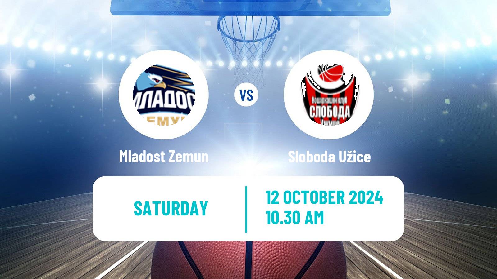 Basketball Serbian First League Basketball Mladost Zemun - Sloboda Užice