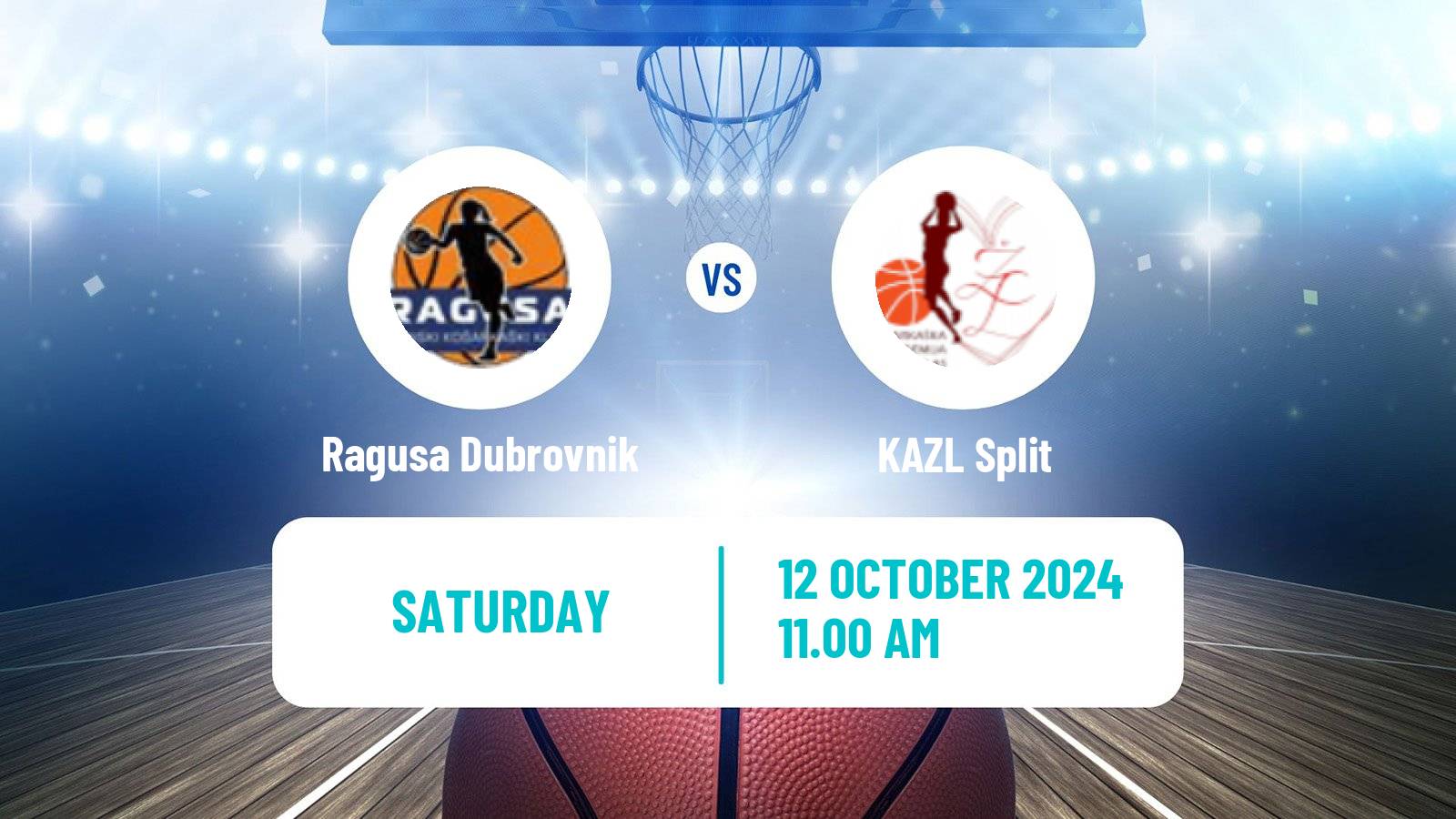 Basketball Croatian Premijer Liga Basketball Women Ragusa Dubrovnik - KAZL Split