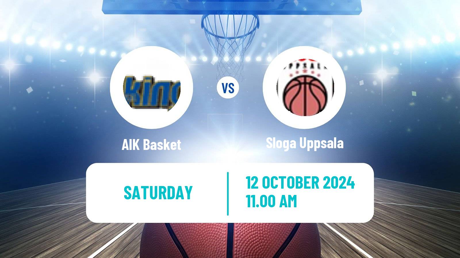 Basketball Swedish Superettan Basketball AIK Basket - Sloga Uppsala