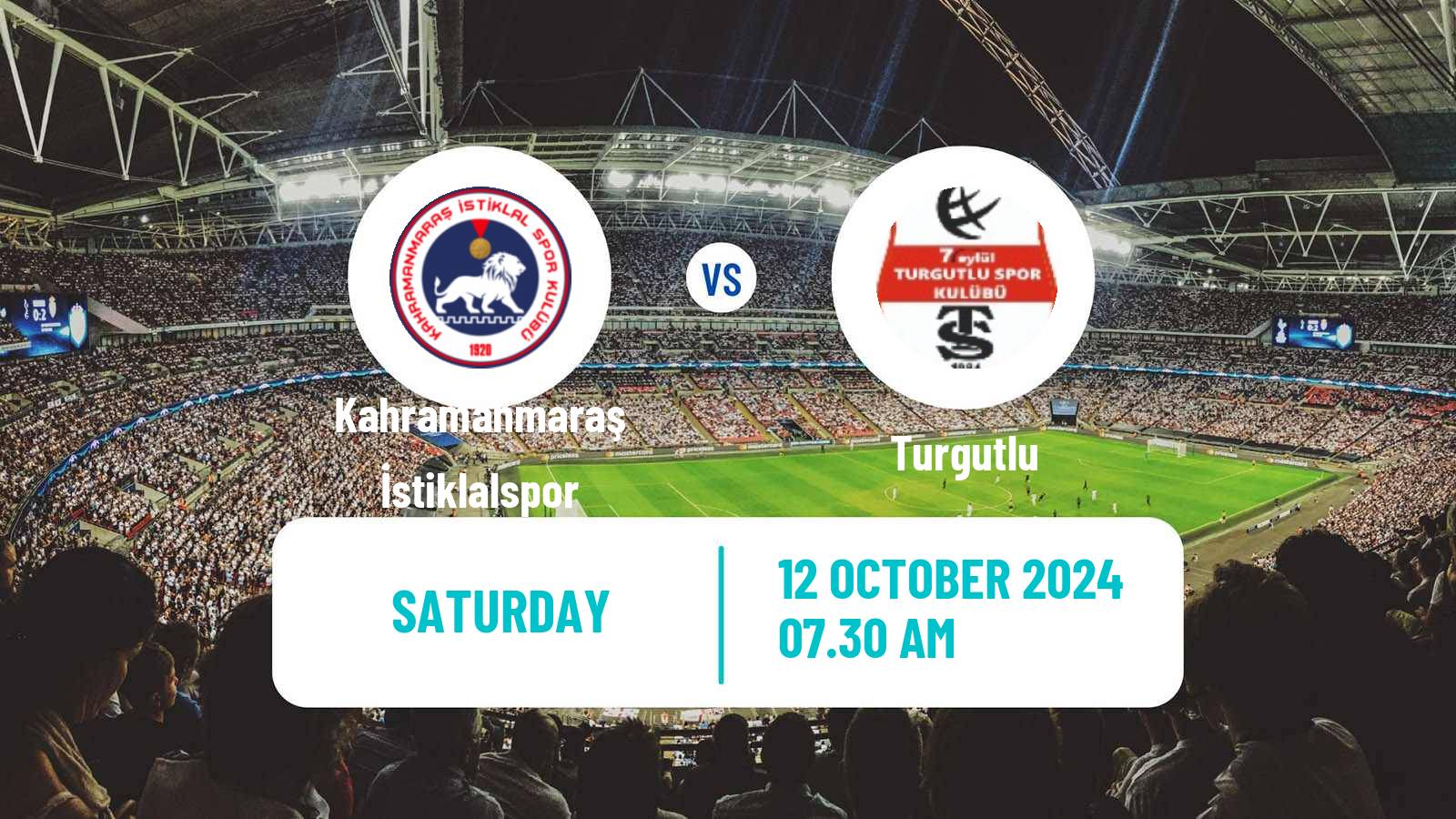 Soccer Turkish 3 Lig Group 4 Kahramanmaraş İstiklalspor - Turgutlu