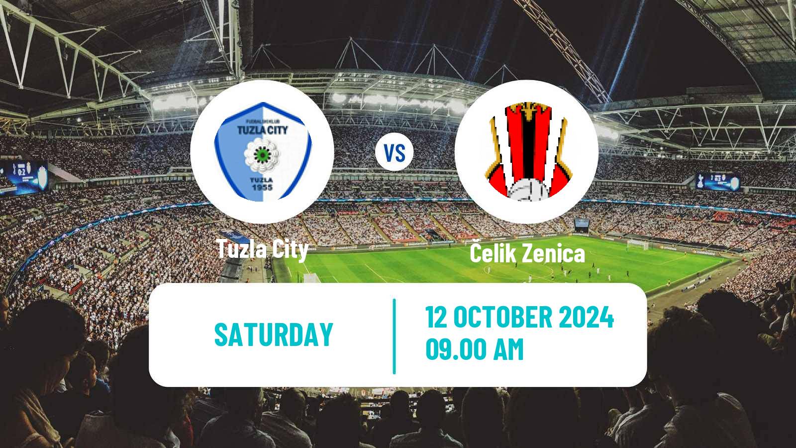 Soccer Bosnian Prva Liga FBiH Tuzla City - Čelik Zenica