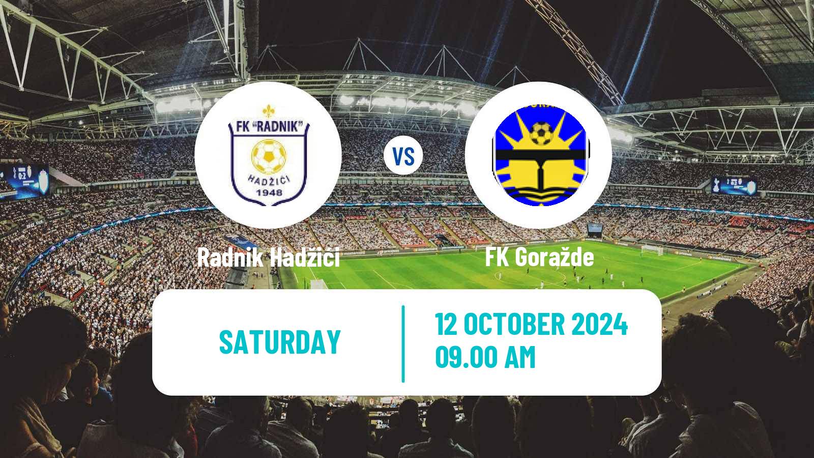 Soccer Bosnian Prva Liga FBiH Radnik Hadžići - Goražde