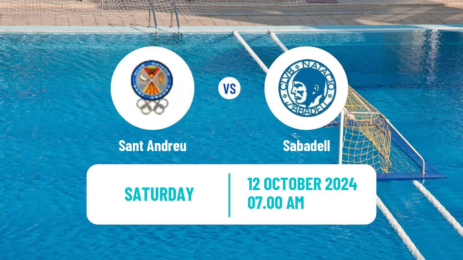 Water polo Spanish Liga Premaat Women Sant Andreu - Sabadell