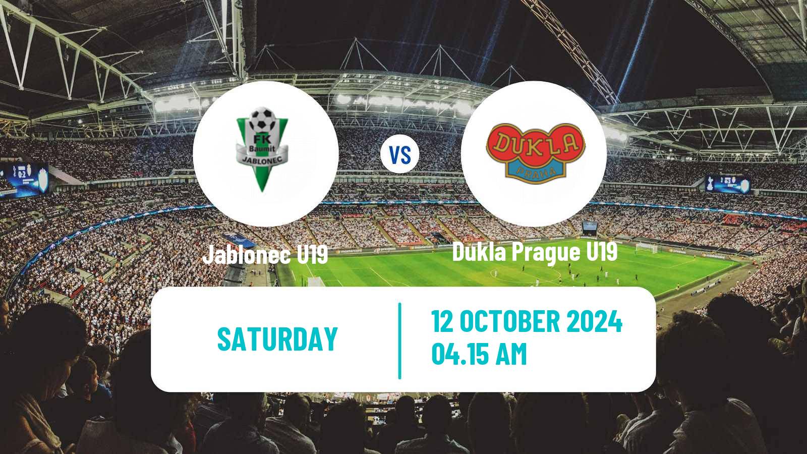 Soccer Czech U19 League Jablonec U19 - Dukla Prague U19