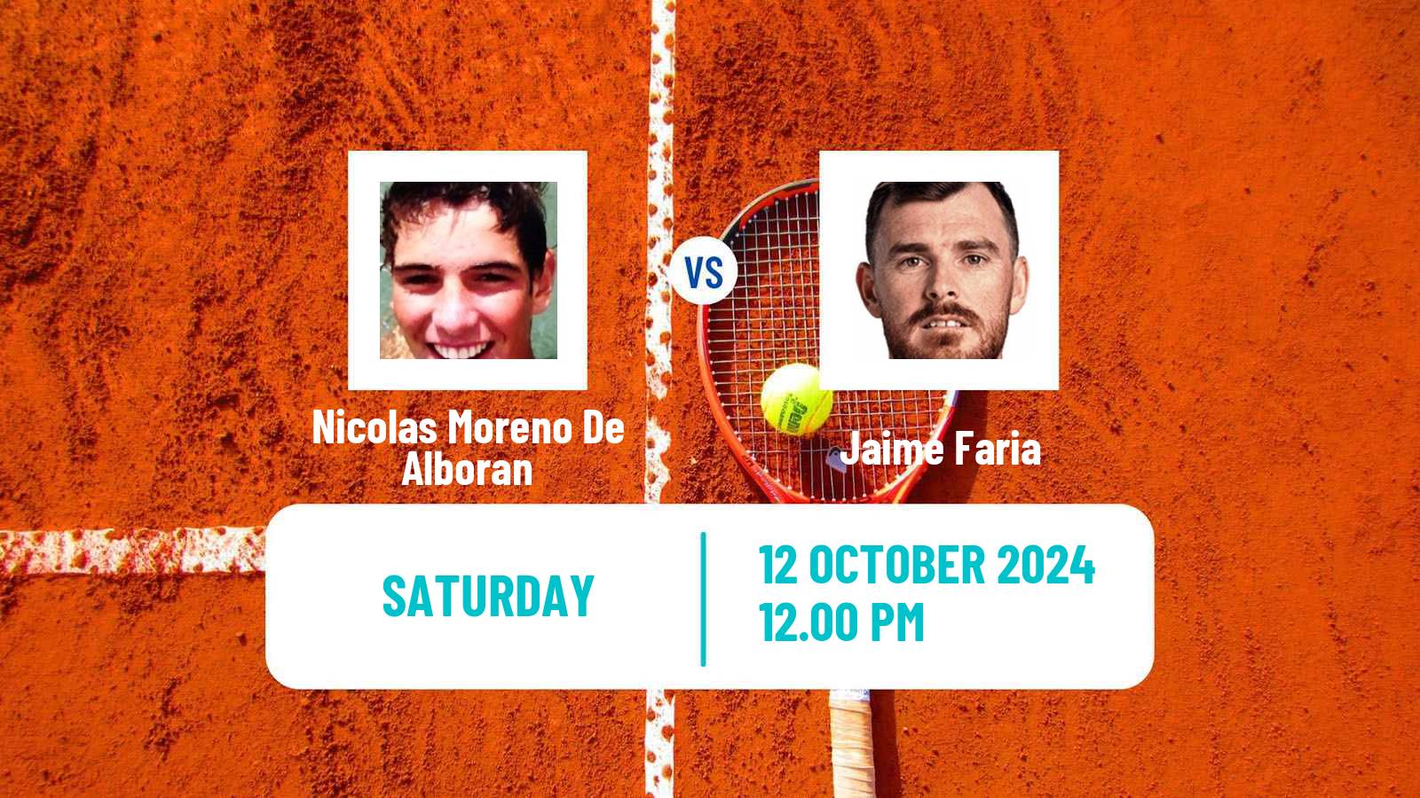 Tennis Valencia Challenger Men Nicolas Moreno De Alboran - Jaime Faria