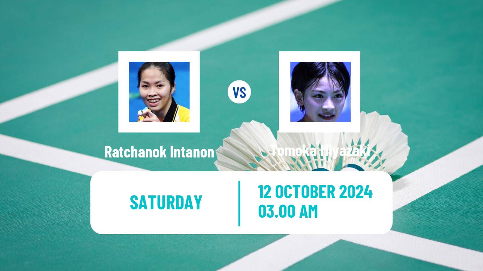 Badminton BWF World Tour Arctic Open Women Ratchanok Intanon - Tomoka Miyazaki