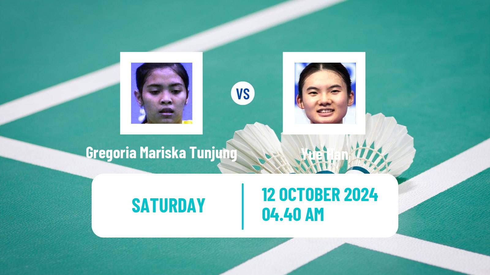 Badminton BWF World Tour Arctic Open Women Gregoria Mariska Tunjung - Yue Han