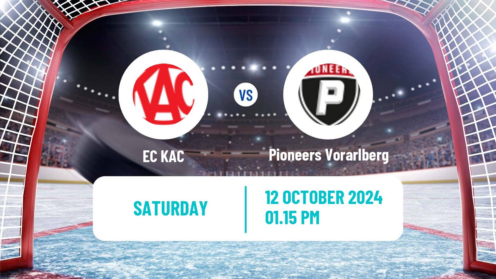 Hockey Austrian Ice Hockey League EC KAC - Pioneers Vorarlberg