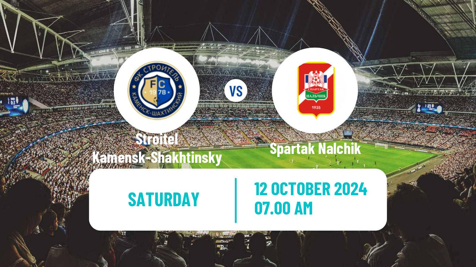 Soccer FNL 2 Division B Group 1 Stroitel Kamensk-Shakhtinsky - Spartak Nalchik