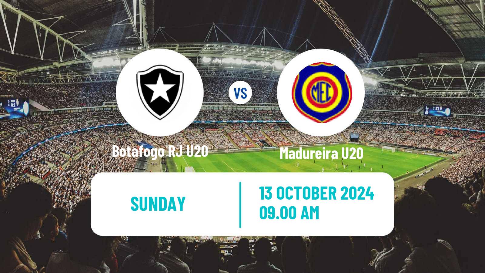 Soccer Brazilian Carioca U20 Botafogo RJ U20 - Madureira U20