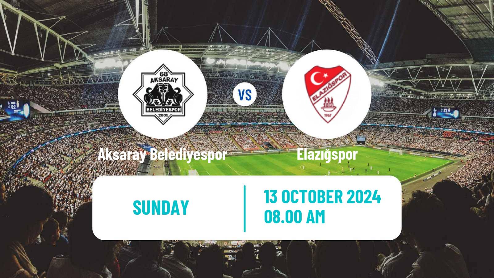 Soccer Turkish Second League Red Group Aksaray Belediyespor - Elazığspor