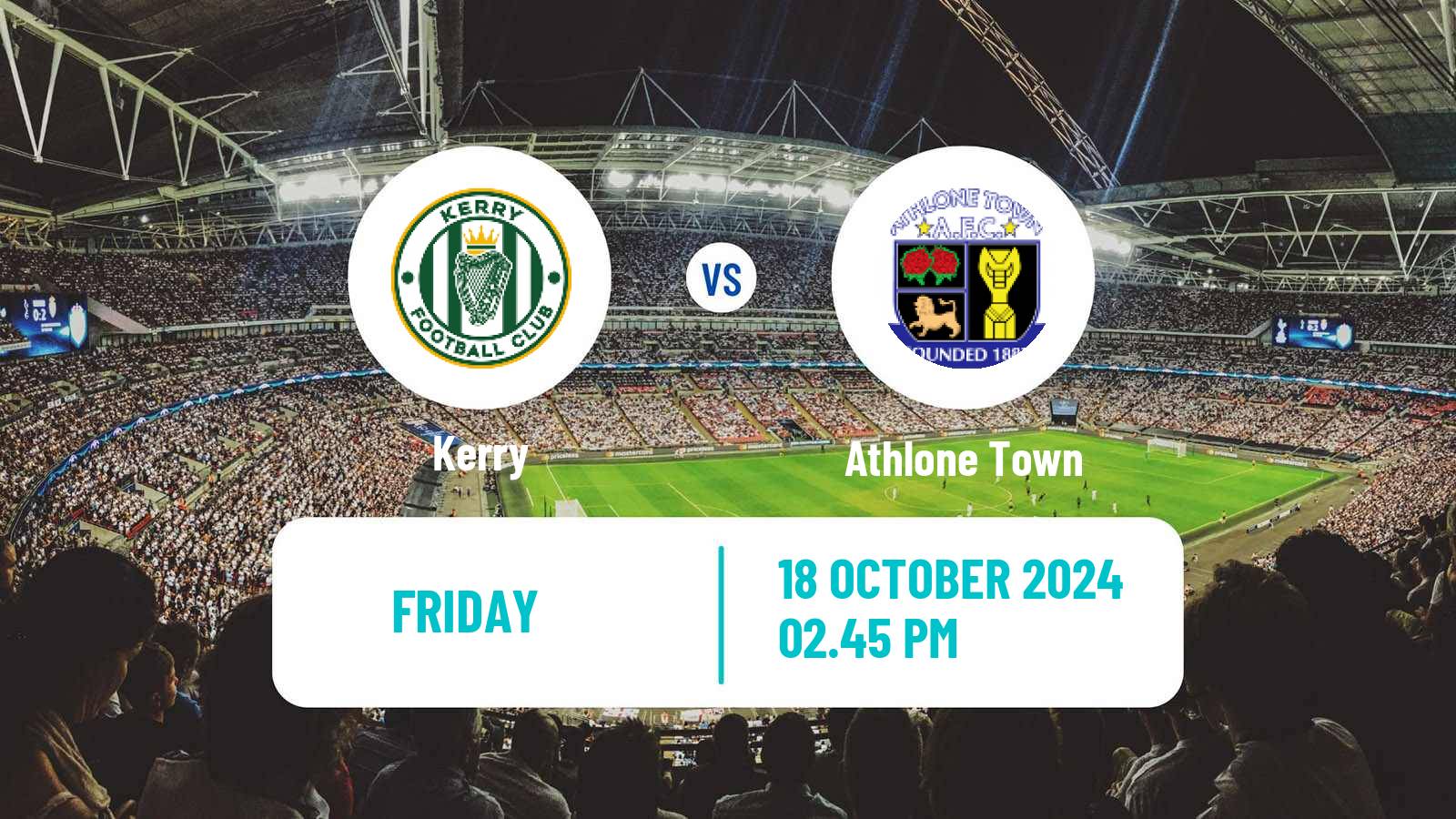 Soccer Irish Division 1 Kerry - Athlone Town