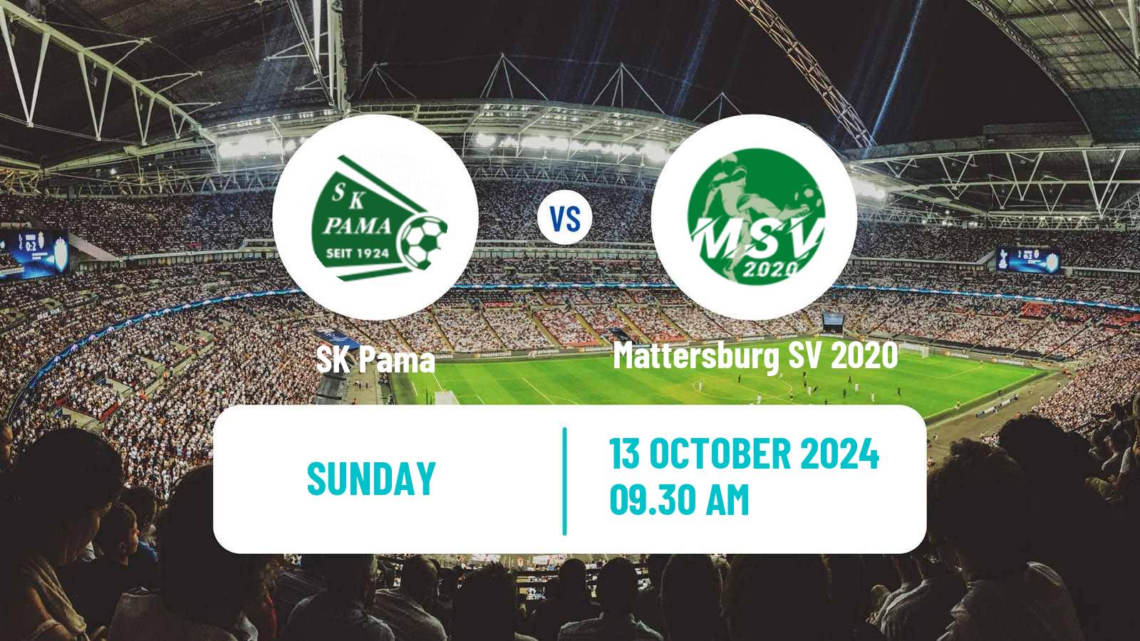 Soccer Austrian Landesliga Burgenland Pama - Mattersburg SV 2020