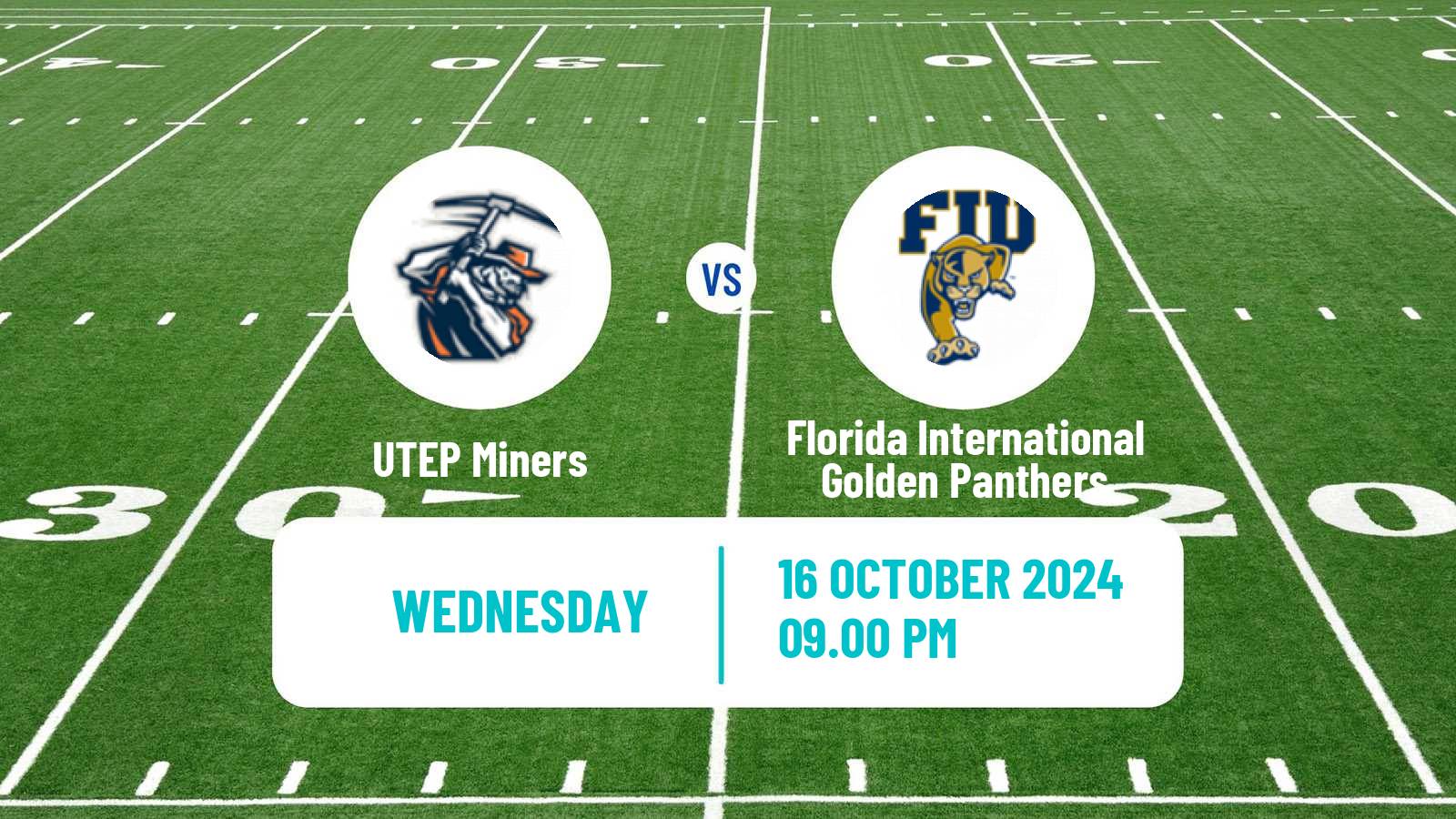 American football NCAA College Football UTEP Miners - Florida International Golden Panthers