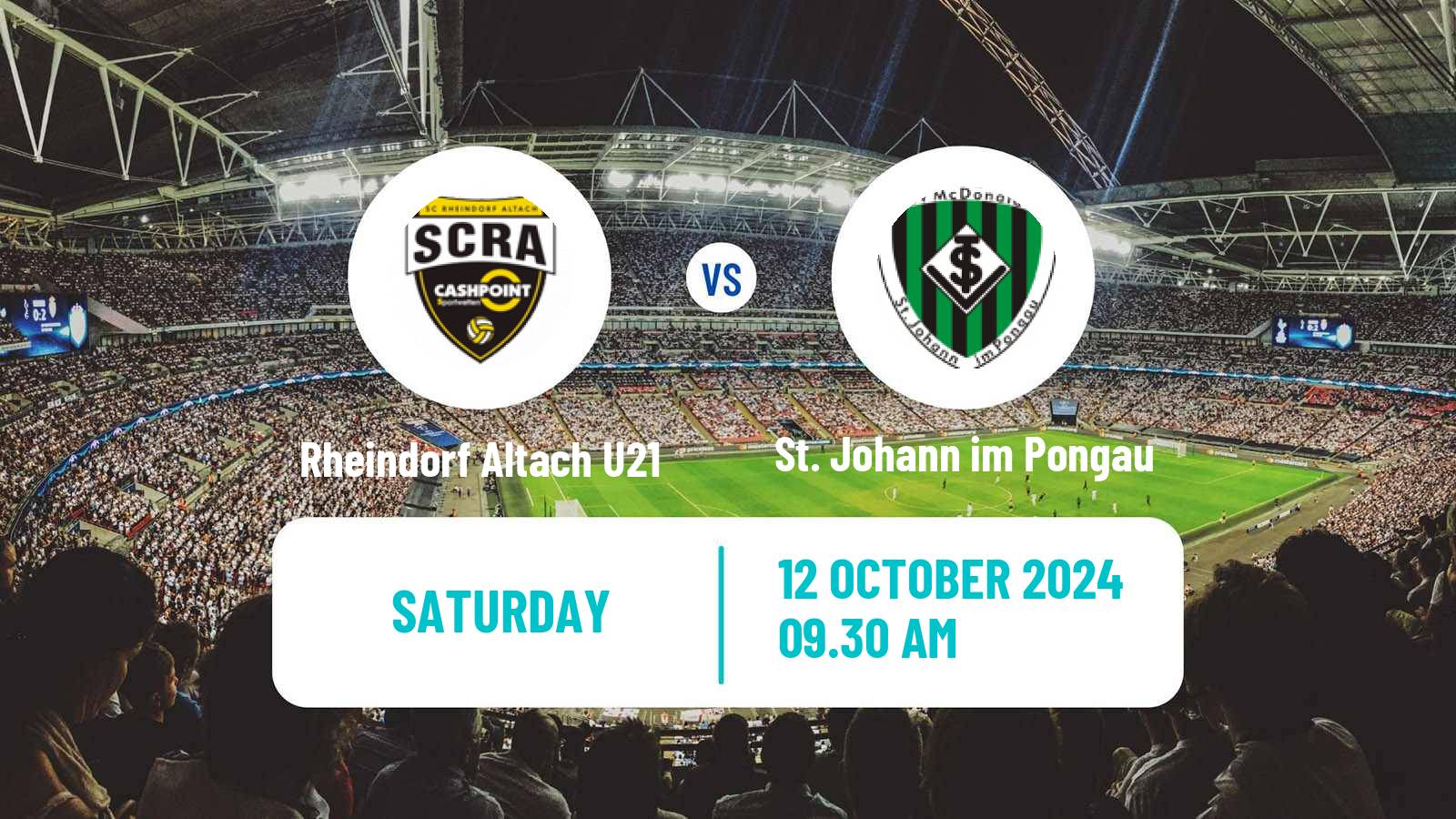 Soccer Austrian Regionalliga West Rheindorf Altach U21 - St. Johann im Pongau