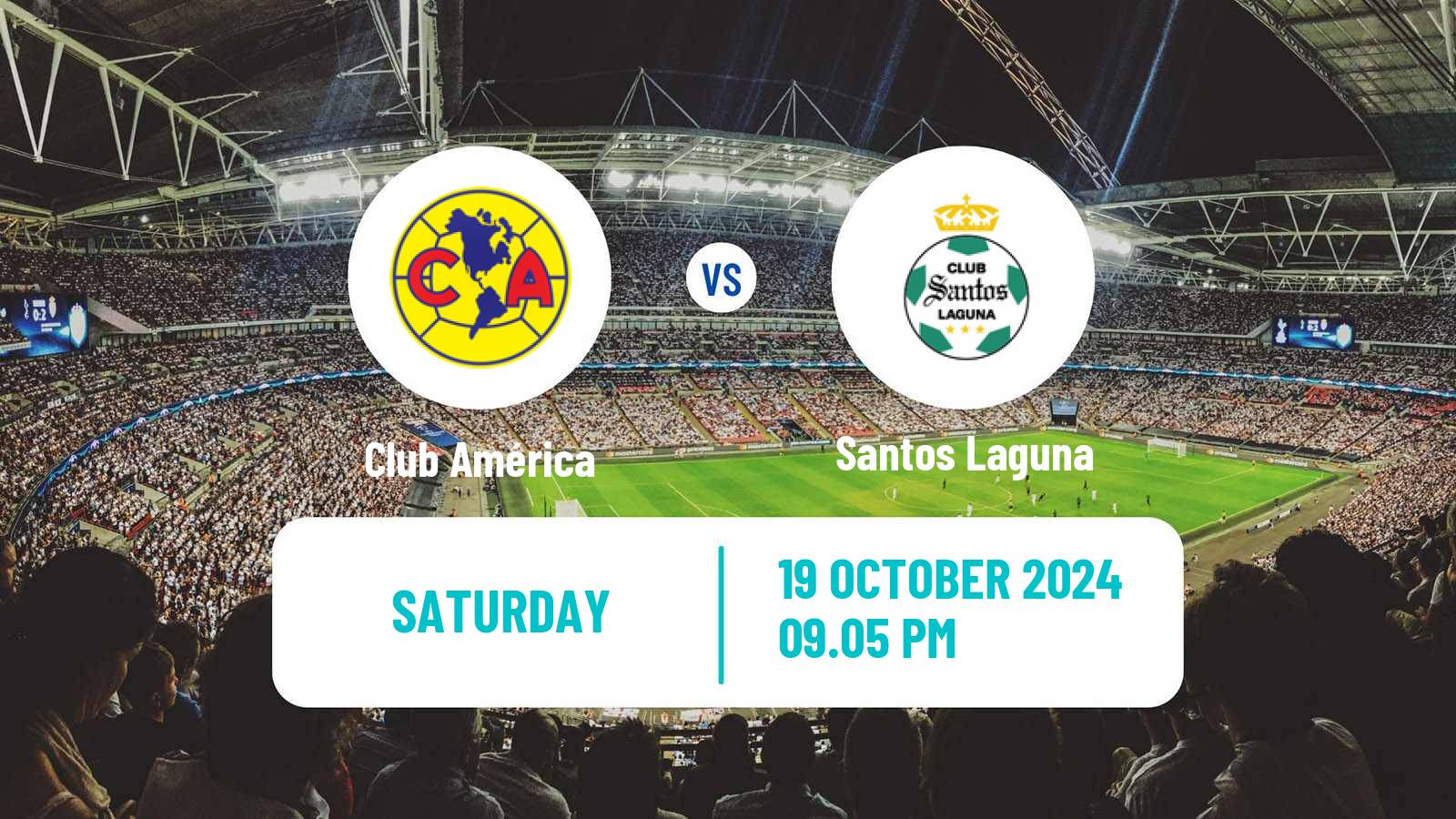 Soccer Mexican Liga MX Club América - Santos Laguna