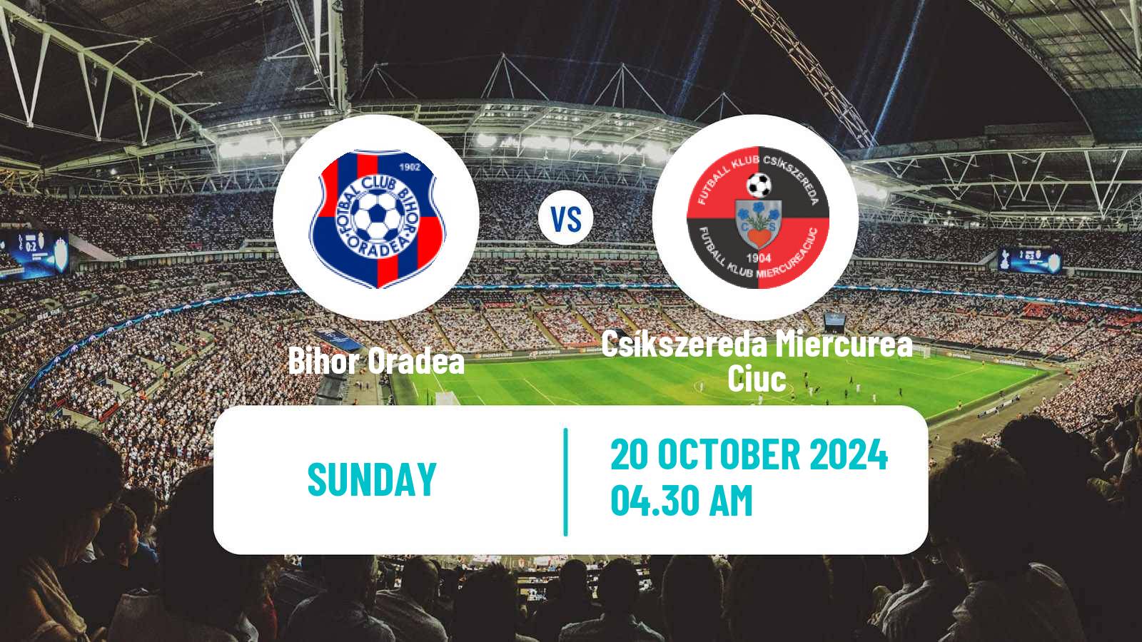 Soccer Romanian Division 2 Bihor Oradea - Csíkszereda Miercurea Ciuc