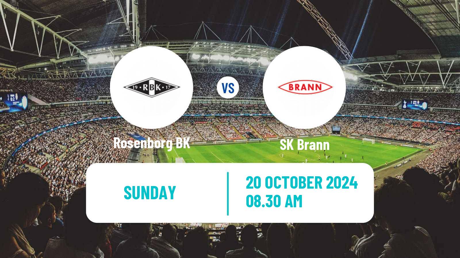 Soccer Norwegian Eliteserien Rosenborg - Brann