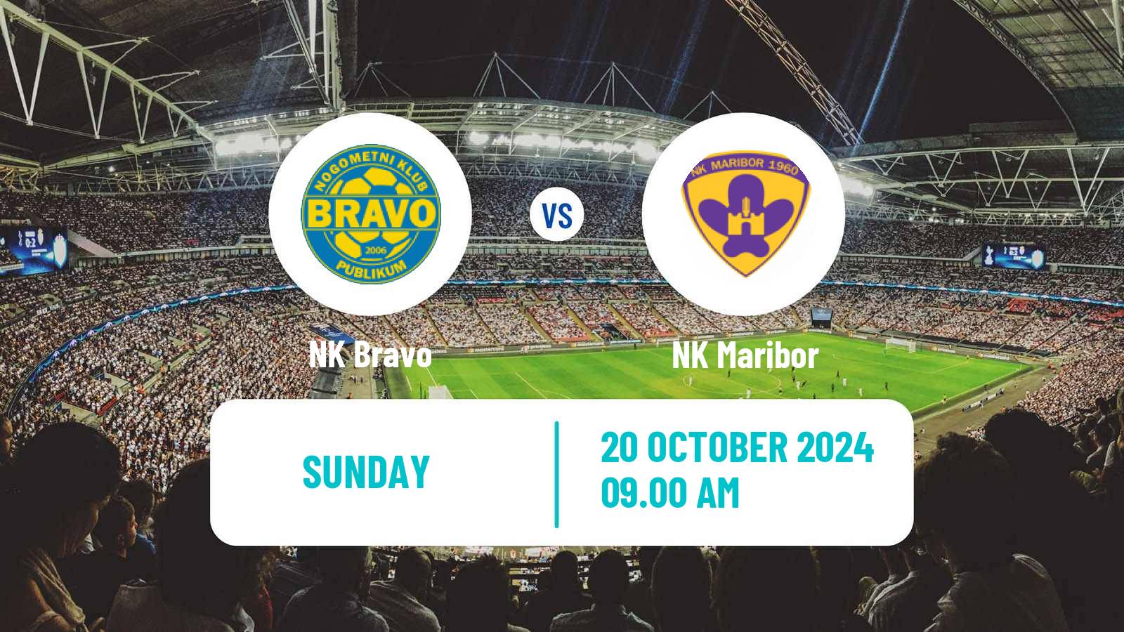 Soccer Slovenian PrvaLiga NK Bravo - Maribor