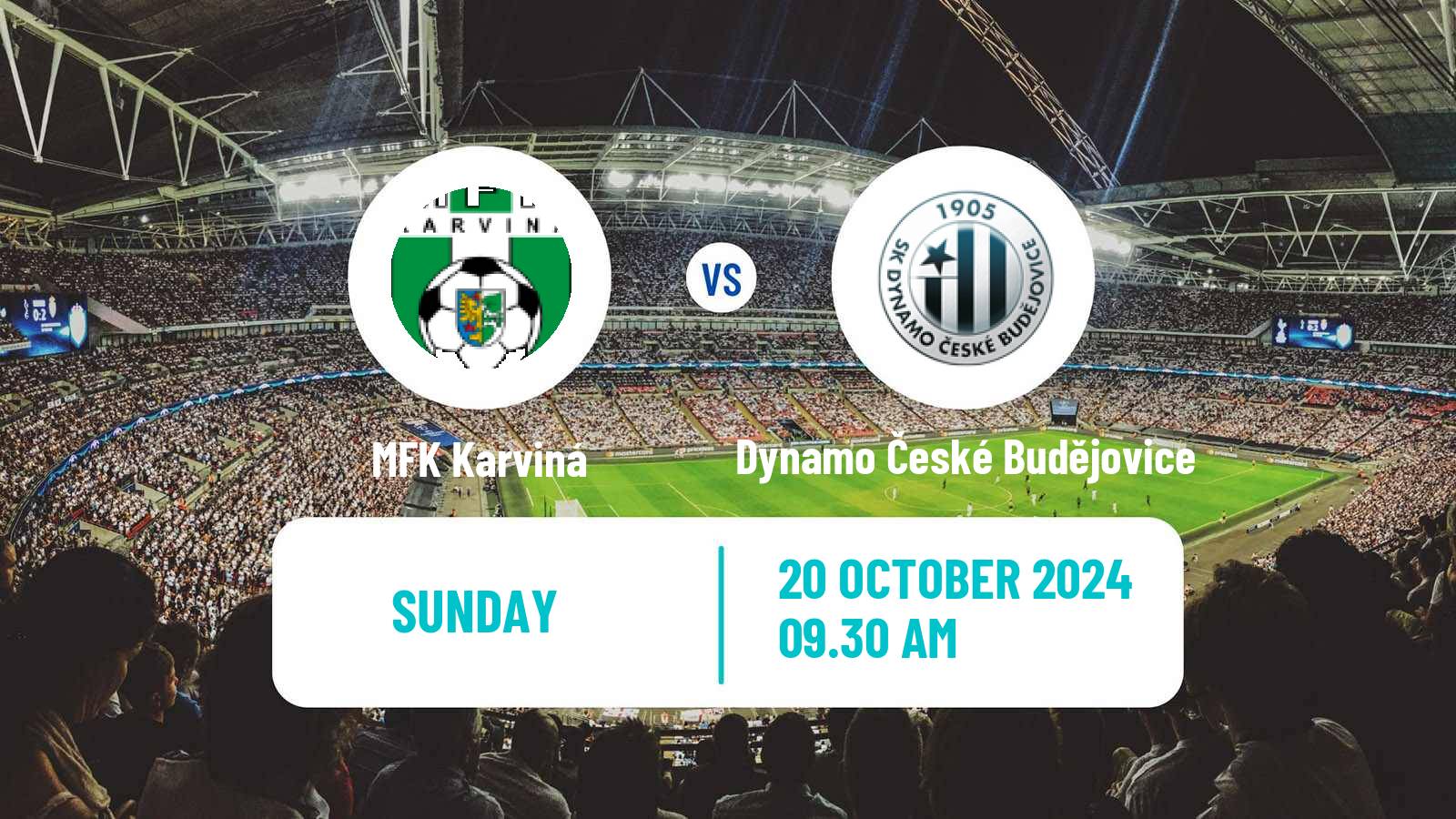 Soccer Czech 1 Liga Karviná - Dynamo České Budějovice