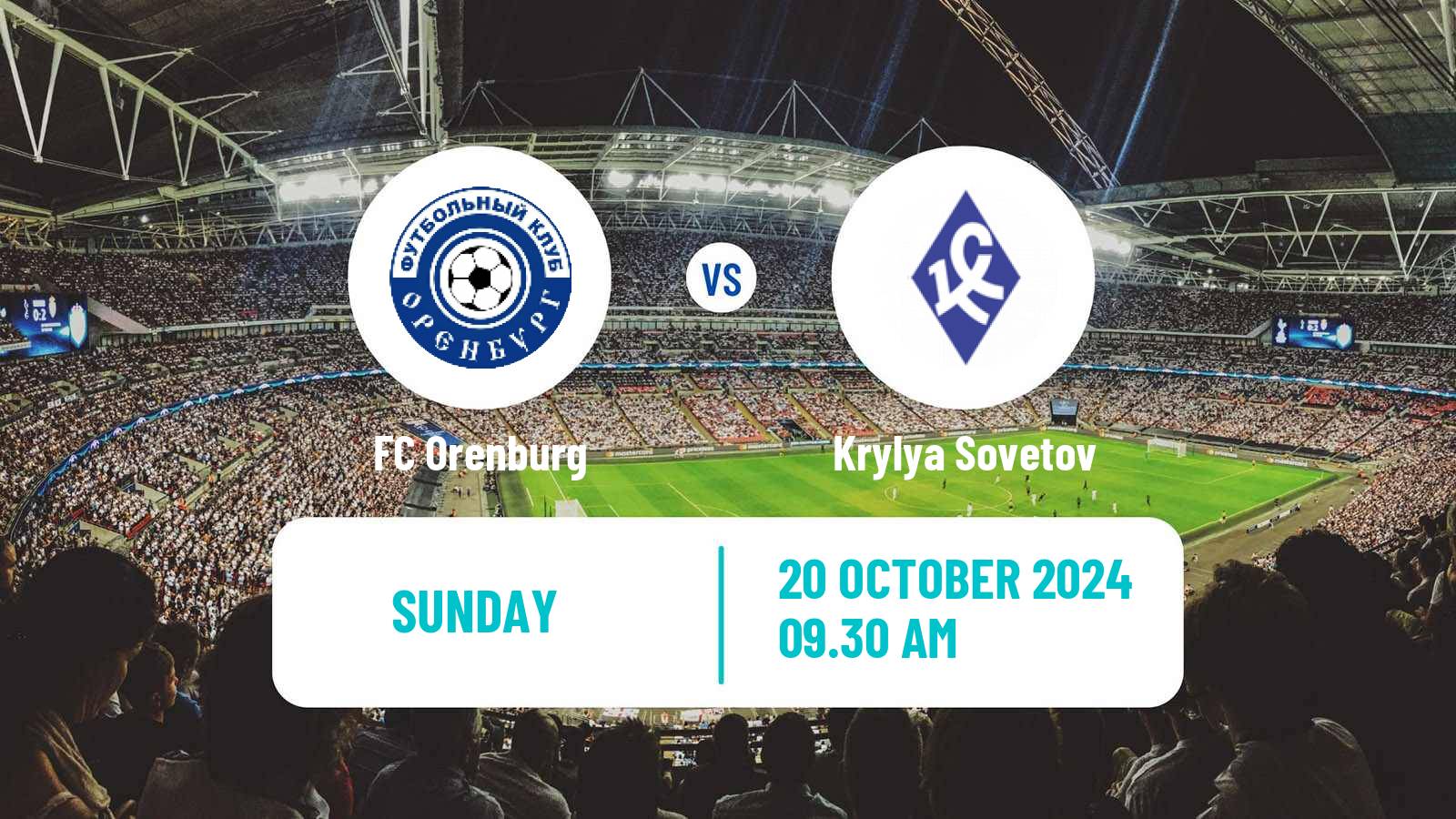 Soccer Russian Premier League Orenburg - Krylya Sovetov