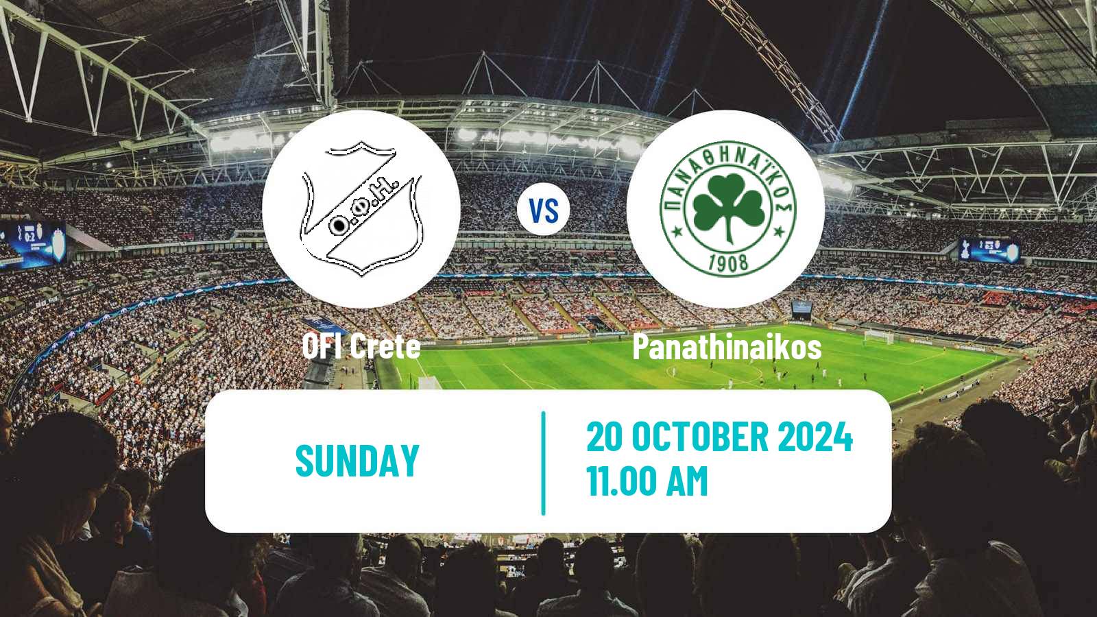 Soccer Greek Super League OFI - Panathinaikos