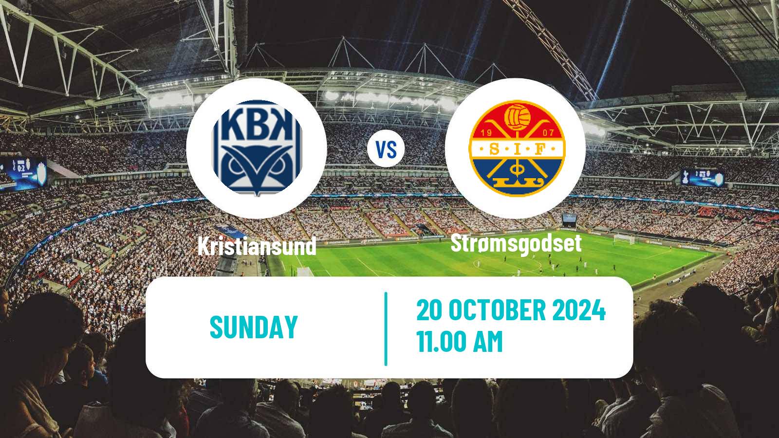 Soccer Norwegian Eliteserien Kristiansund - Strømsgodset