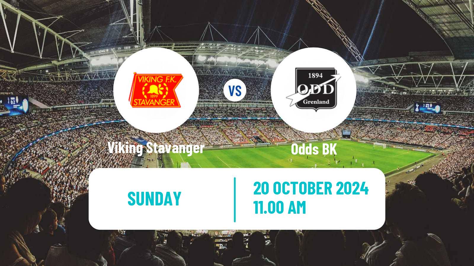 Soccer Norwegian Eliteserien Viking Stavanger - Odd