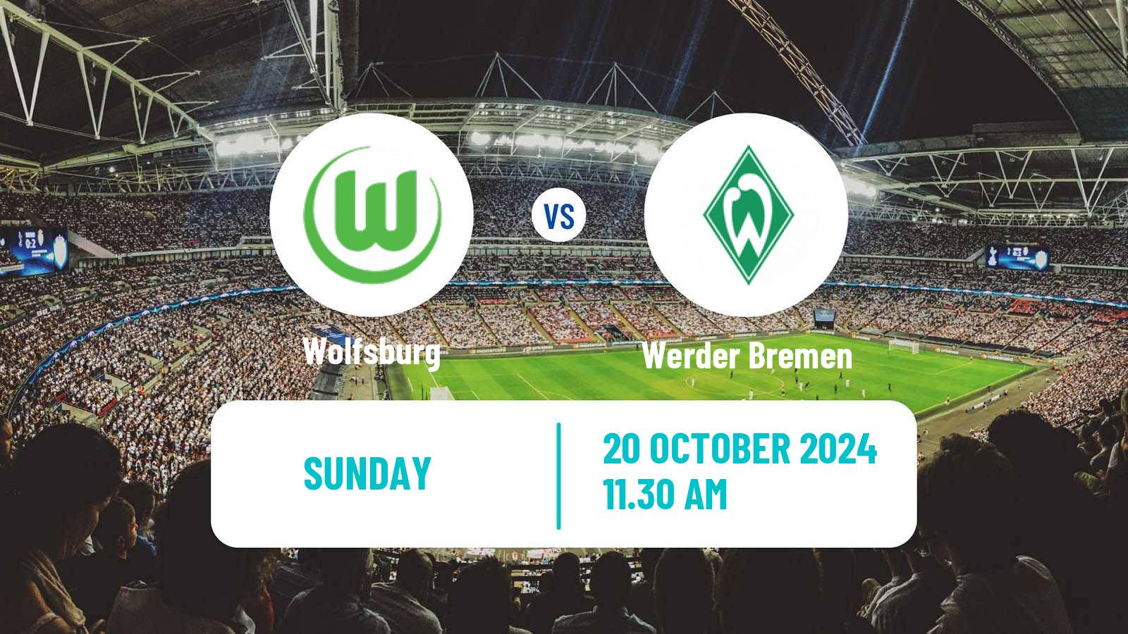 Soccer German Bundesliga Wolfsburg - Werder Bremen