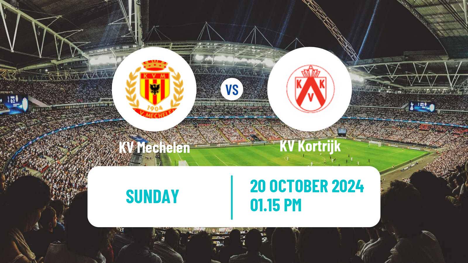 Soccer Belgian Jupiler Pro League KV Mechelen - Kortrijk