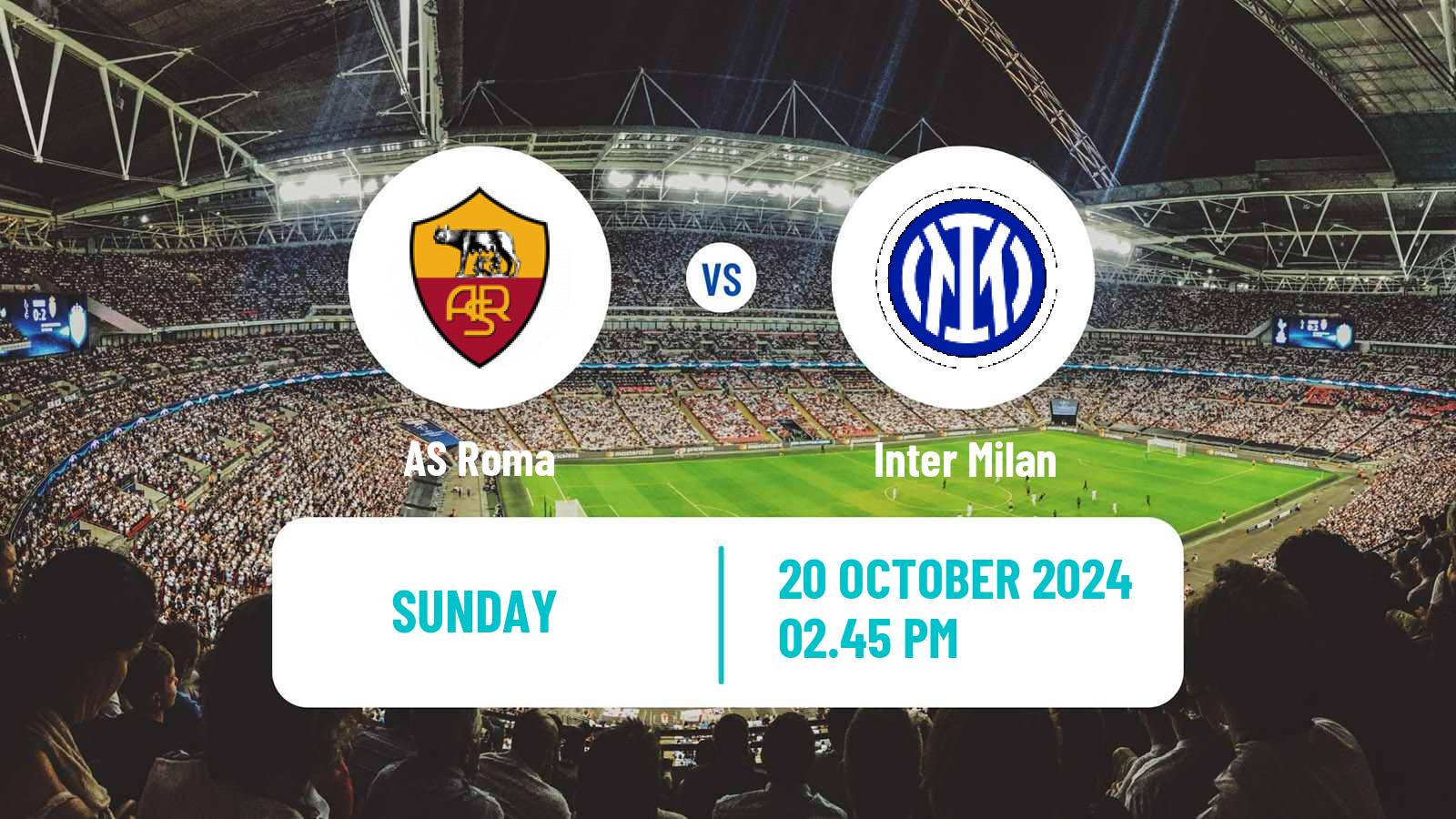 Soccer Italian Serie A Roma - Inter Milan